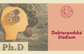 Doplňujúce prijímačky na PhD. štúdium / Additional admissions for PhD. studies