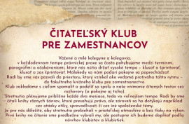 Čitateľský klub pre zamestnancov