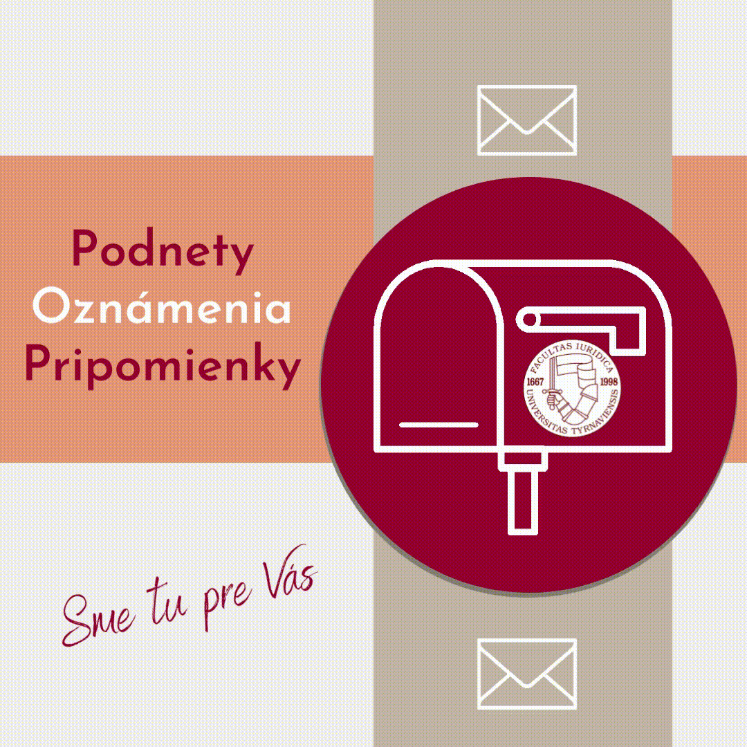 Podnety Ozn menia Pr vnick Fakulta