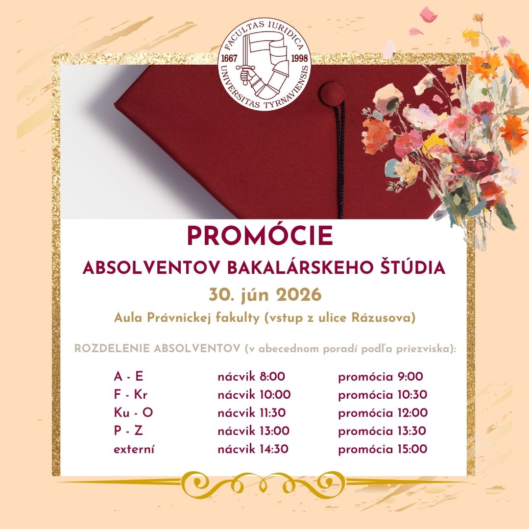Promócie absolventov bakalárskeho štúdia