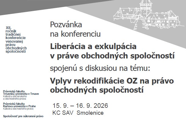 Liberácia a exkulpáciav práve obchodných spoločností