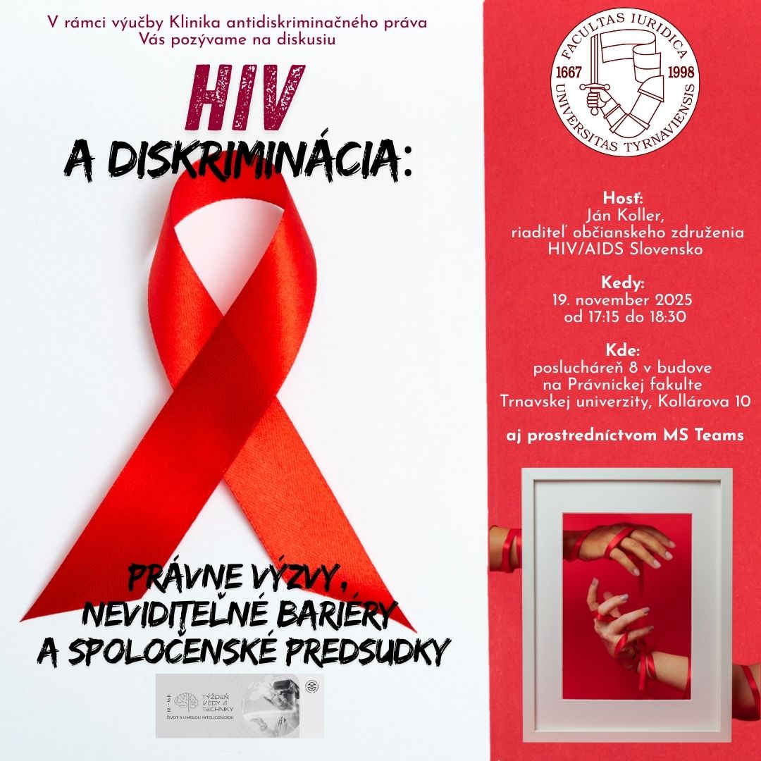HIV a diskriminácia: Právne výzvy, neviditeľné bariéry a spoločenské predsudky
