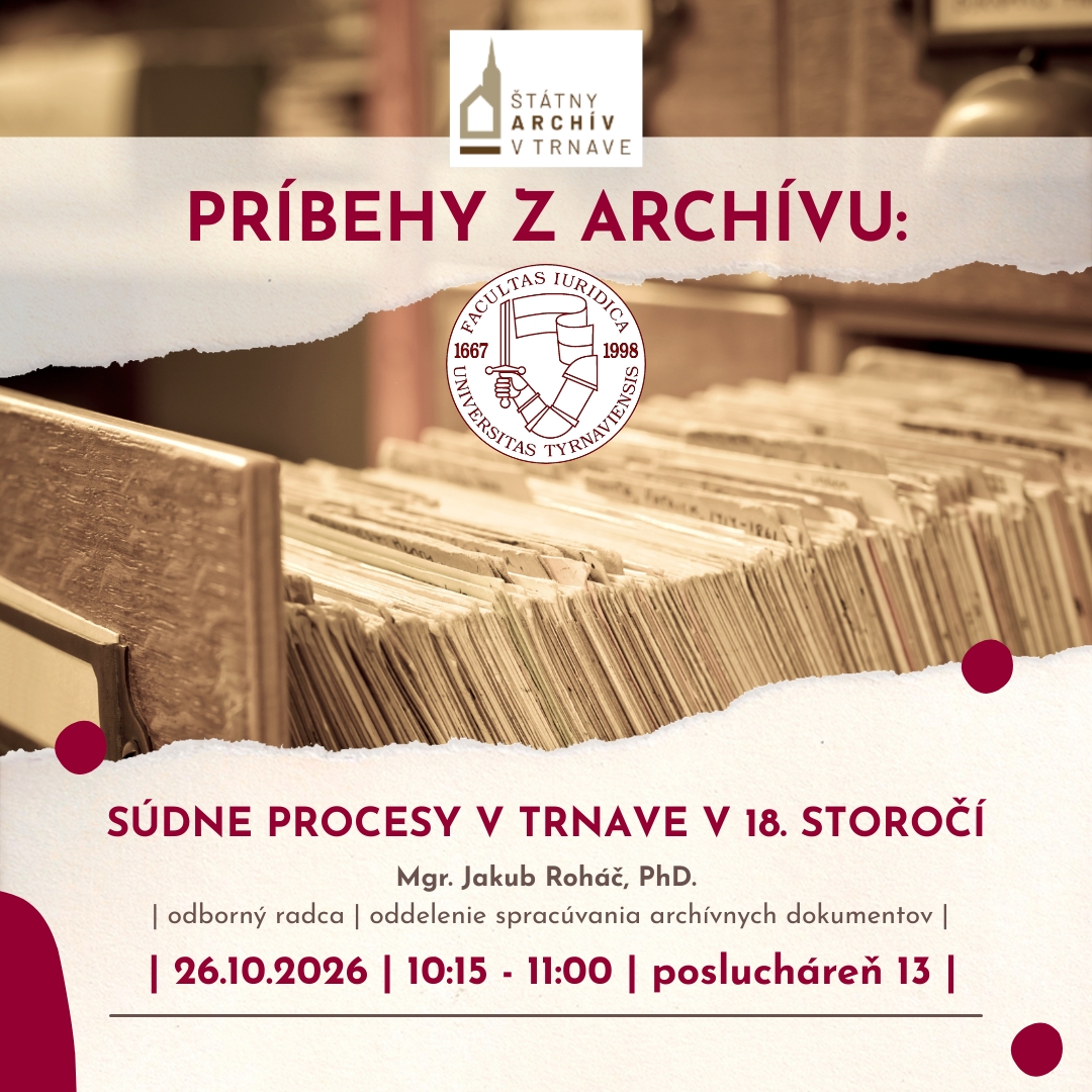 Príbehy z archívu: Súdne procesy v Trnave v 18. storočí