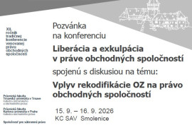 Liberácia a exkulpáciav práve obchodných spoločností